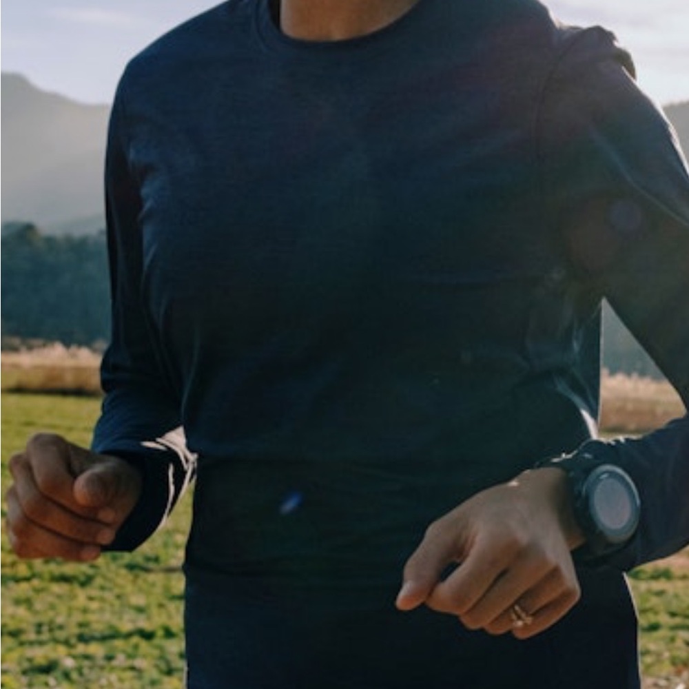 Navy Long Sleeve Athletic Top